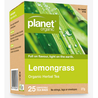 Lemongrass Tea Bags 25 sachets | Planet Organic