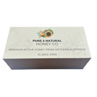 Pure & Natural Premium Active Honey Gift box 3x 25g