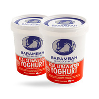Barambah Organics Lactose Free Strawberry Yoghurt 500G