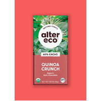 Alter Eco Quinoa Crunch Dark Chocolate 80g -PAST BEST BEFORE DATE