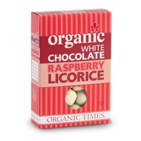 Organic Times Raspberry Licorice White Chocolate 150g