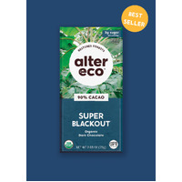 Alter Eco Super Blackout 90% Cacao Dark Chocolate 75g