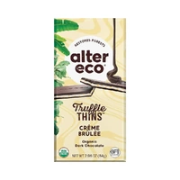 Alter Eco Truffle Thins Creme Brulee 84g