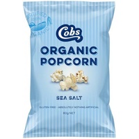 COBS Sea Salt Organic Popcorn 80g