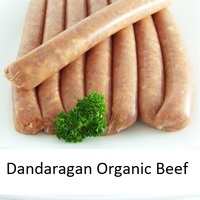 BBQ Beef Organic Sausages  $27.00/kg | Dandaragan Beef 