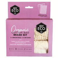 Ever Eco Organic Cotton Bag Mixed Set 2x mus 2x net