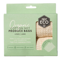 Ever Eco Organic Cotton Net Produce Bags 4pk