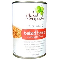 Global Organics Baked Beans in Tomato Sauce 400g