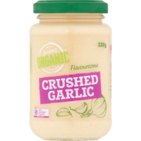 Jensens Organic Crushed Garlic 220g
