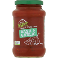 Jensens Organic Basil and Garlic Pasta Sauce 400g
