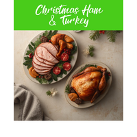 2025 Christmas Turkeys & Hams (pre-orders close 10am Thurs 04/12/25)