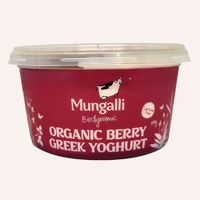 Mungalli Creek Natural Greek Yoghurt - Berry 375g