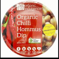 Organic Indulgence - Organic Chilli Hommus Dip 200g