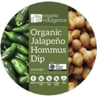 Organic Indulgence - Organic Jalapeno Hommus Dip 200g