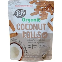 Pat's Organic Coconut rolls - Ginger 140g