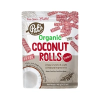 Pat's Organic Coconut rolls - Strawberry 140g