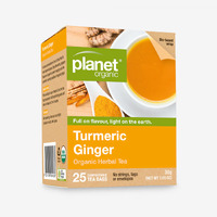 Planet Organic Turmeric Ginger Tea 25tbgs