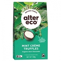 Mint Creme Truffles 108g | Organic/Vegan | Alter Eco