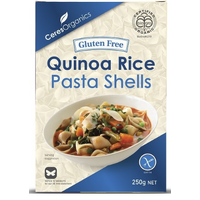 Quinoa Rice Pasta Shells 250g | Ceres Organic