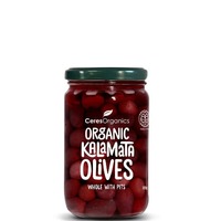 Kalamata Olives with Pits 320g | Ceres Organic