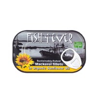 Mackerel Fillets in Organic Sunflower Oil 120g | Fish 4 Ever