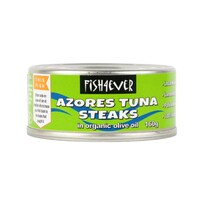 Aszores Tuna Steaks in Organic Olive Oil 160g | Fish 4 Ever