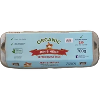 Jen's Hens Organic Eggs 800g