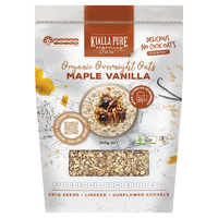 Organic Maple & Vanilla Overnight Oats 300g | Kialla