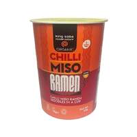 Organic Chilli Miso Ramen Instant Pot Noodles 80g | King Soba