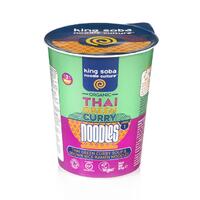 Organic Thai Green Curry Instant Pot Noodles 80g | King Soba