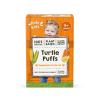 Turtle Puffs - Sweetcorn and Carrot 10g | Whole Kids - Past Best Before Date
